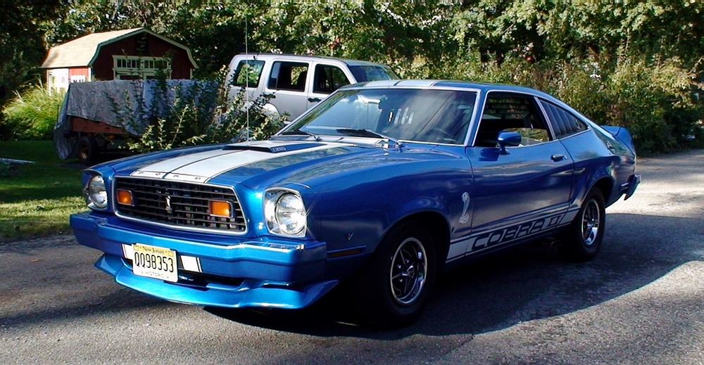 Blue 1976 Mustang II Cobra