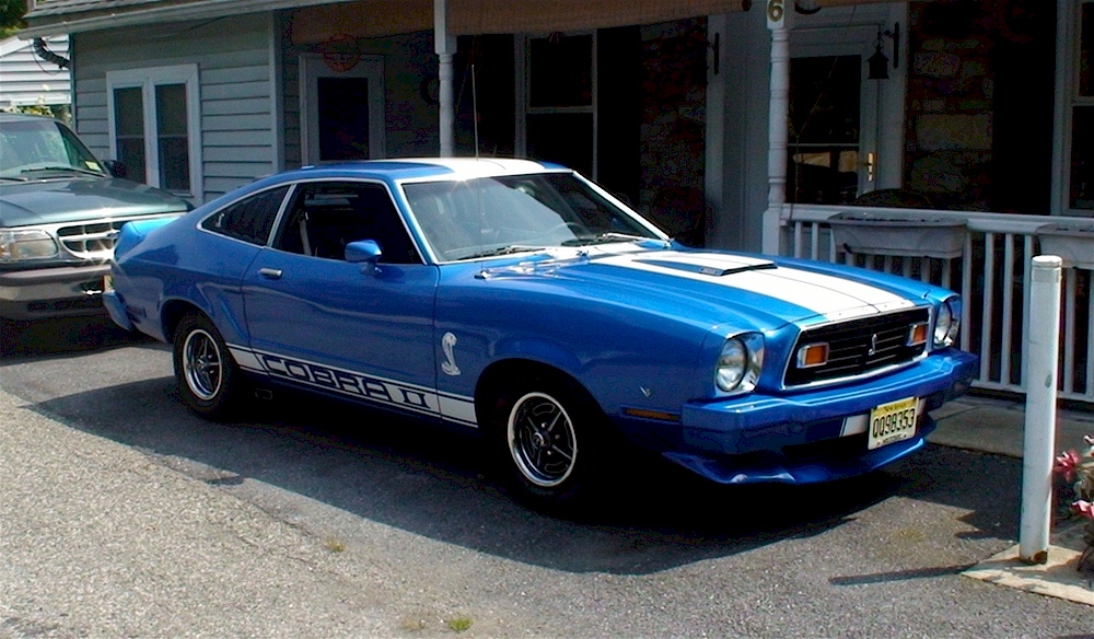 Blue 1976 Mustang II Cobra