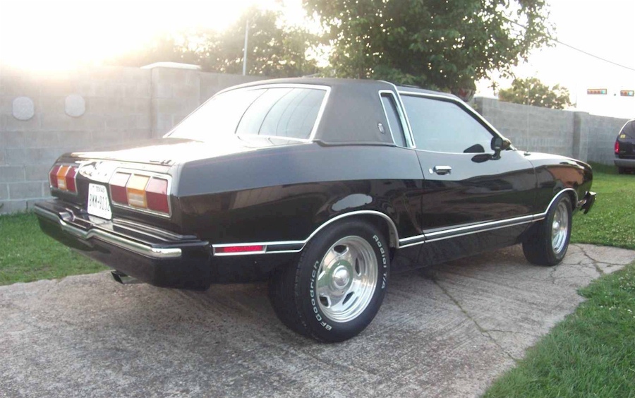 Black 1976 Mustang II