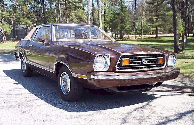 Dark Brown 76 Mustang II Ghia Coupe