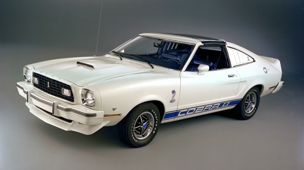 White 1976 Mustang II Cobra II Hatchback