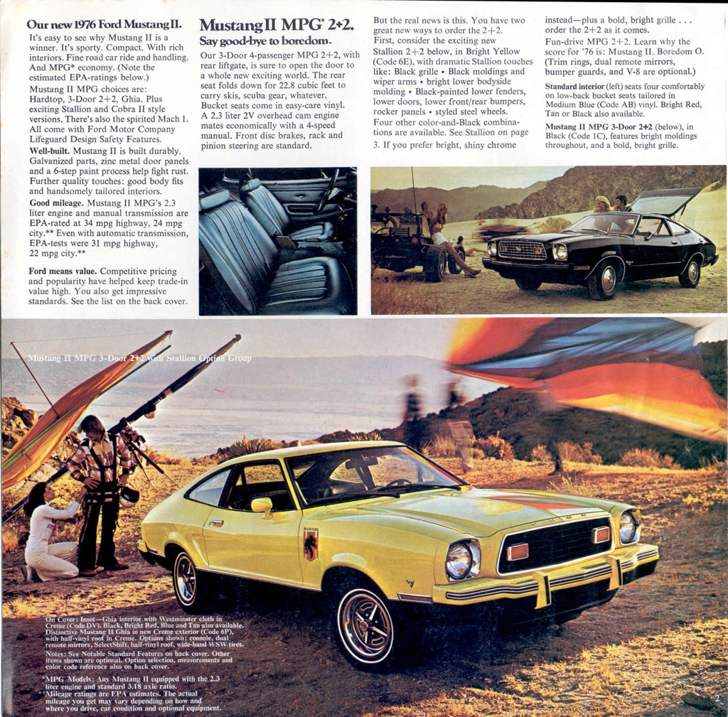 1976 Ford Mustang Promotional Catalog