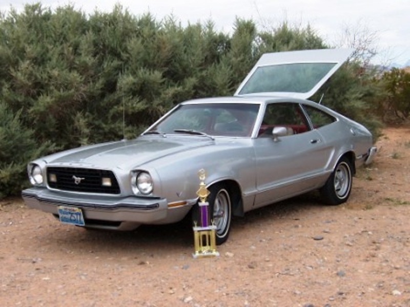 Silver 1977 Mustang Hatchback