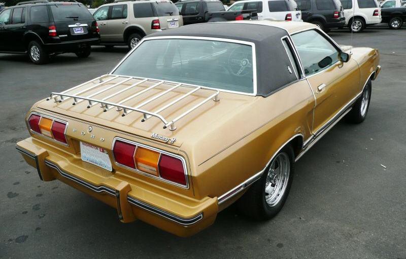 Medium Gold metallic Golden Glow 77 Mustang with GHIA package