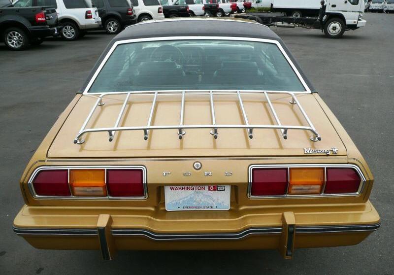 Medium Gold 1977 Mustang with GHIA package