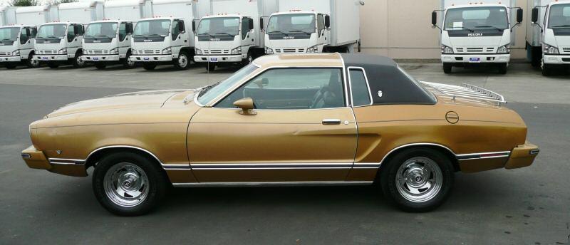 Medium Gold 77 Mustang with GHIA package