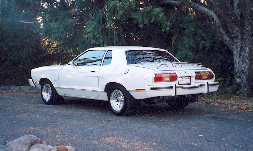 White 1977 Mustang II