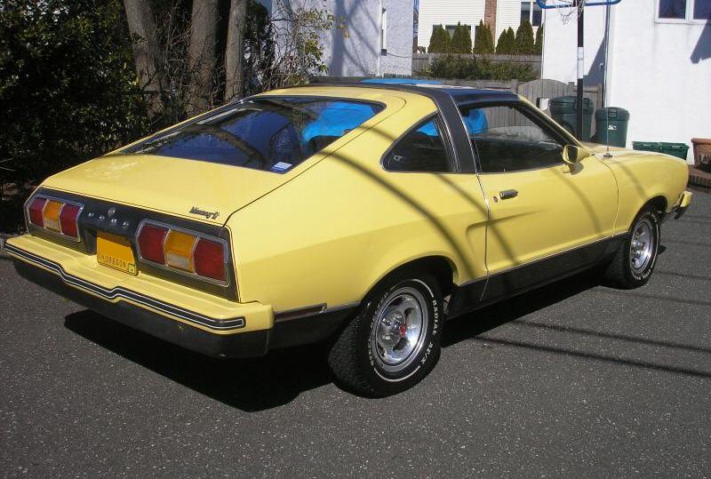 Bright Yellow 1977 Mach-1 Mustang Hatchback