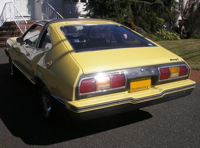 Bright Yellow 1977 Mach-1 Mustang Hatchback