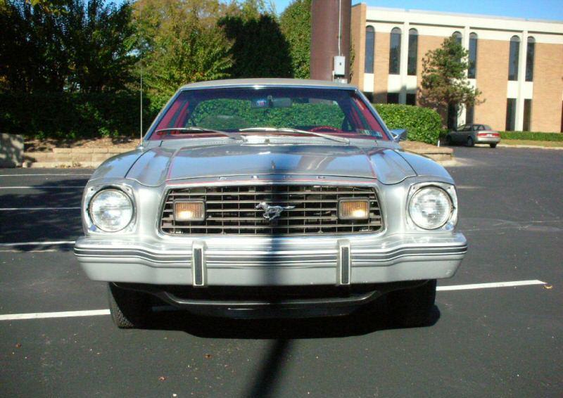 Silver 1977 Mustang II coupe