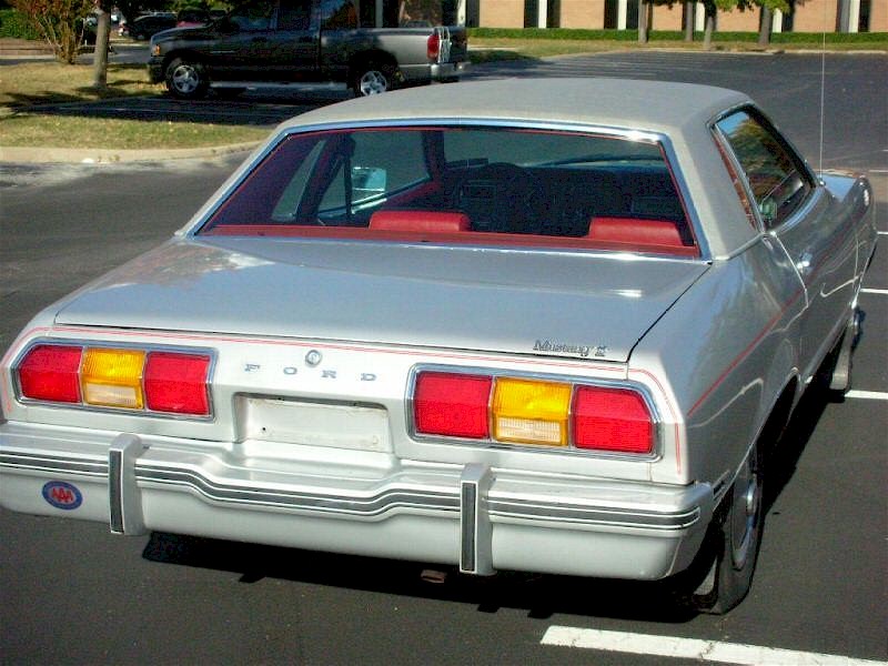 Silver 1977 Mustang II coupe
