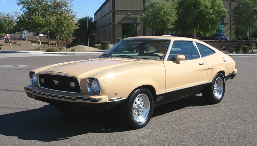 Tan 1977 Mach 1 Mustang II