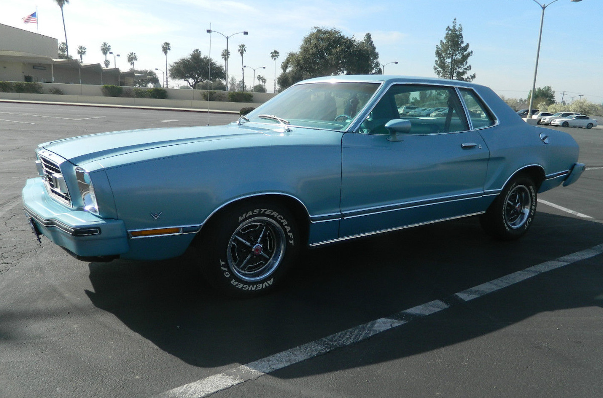 Light Aqua 1977 Mustang Coupe