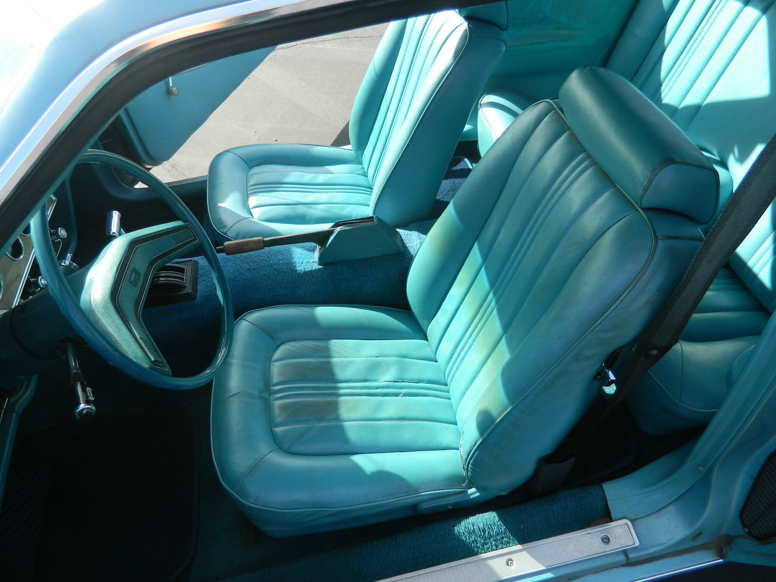 Interior Light Aqua 1977 Mustang II Coupe