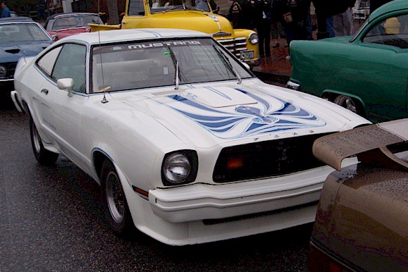 White 78 Mustang II King Cobra