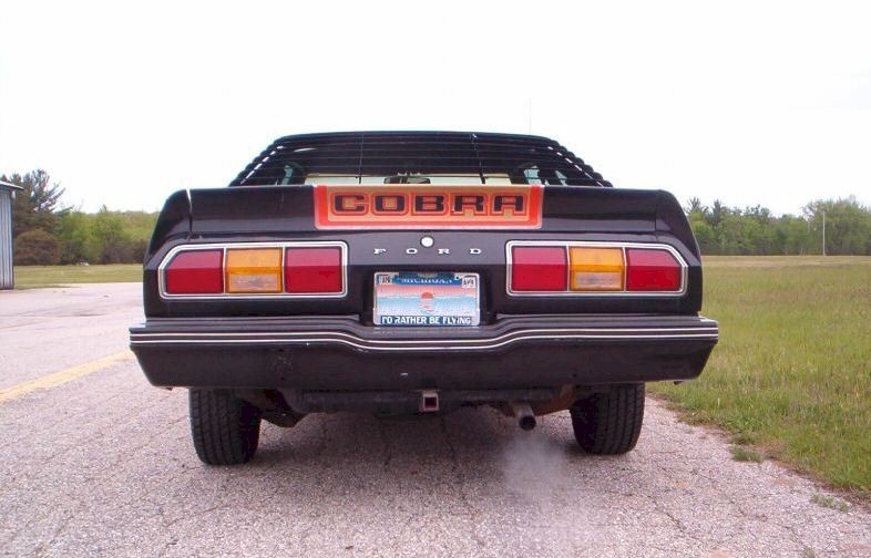 Black 1978 Mustang Cobra II