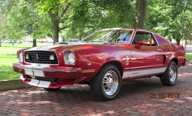 Red 1978 Mustang II