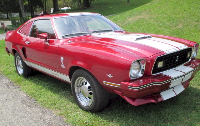 Red 1978 Mustang II
