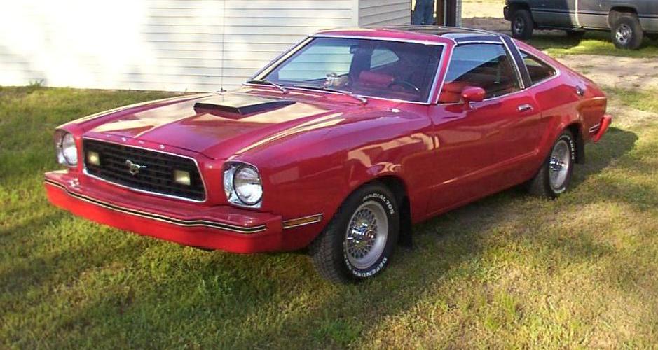 Bright Red 1978 Mustang II Hatchback