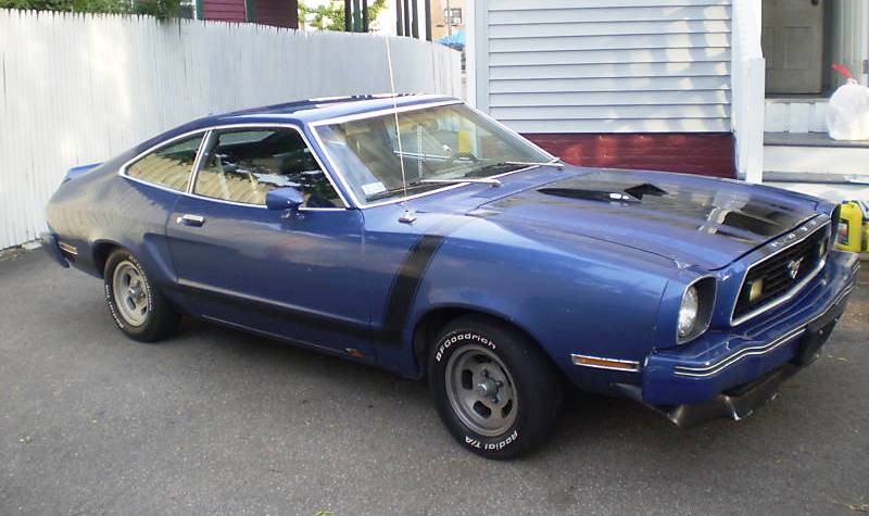 Dark Midnight Blue 1978 Mustang II Hatchback