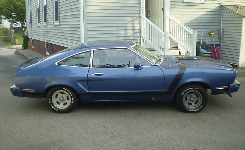 Dark Midnight Blue 78 Mustang II Hatchback
