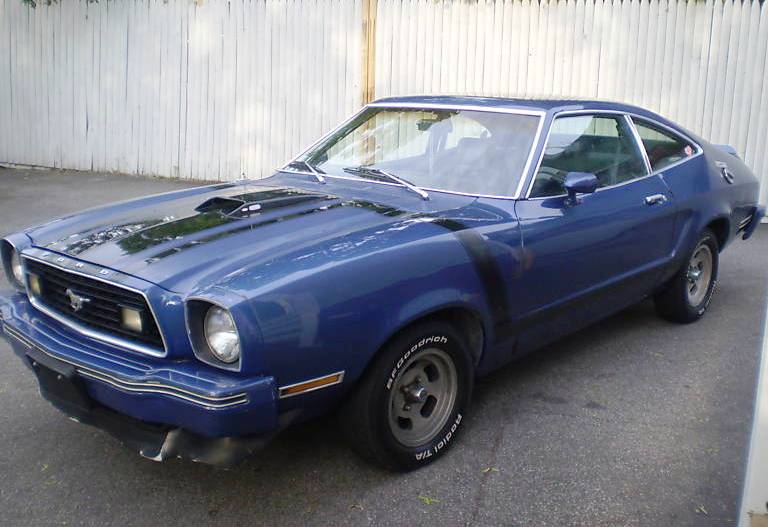 Dark Midnight Blue 78 Mustang II Hatchback