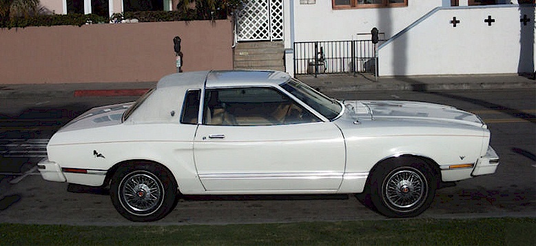 White 1978 Mustang II Ghia
