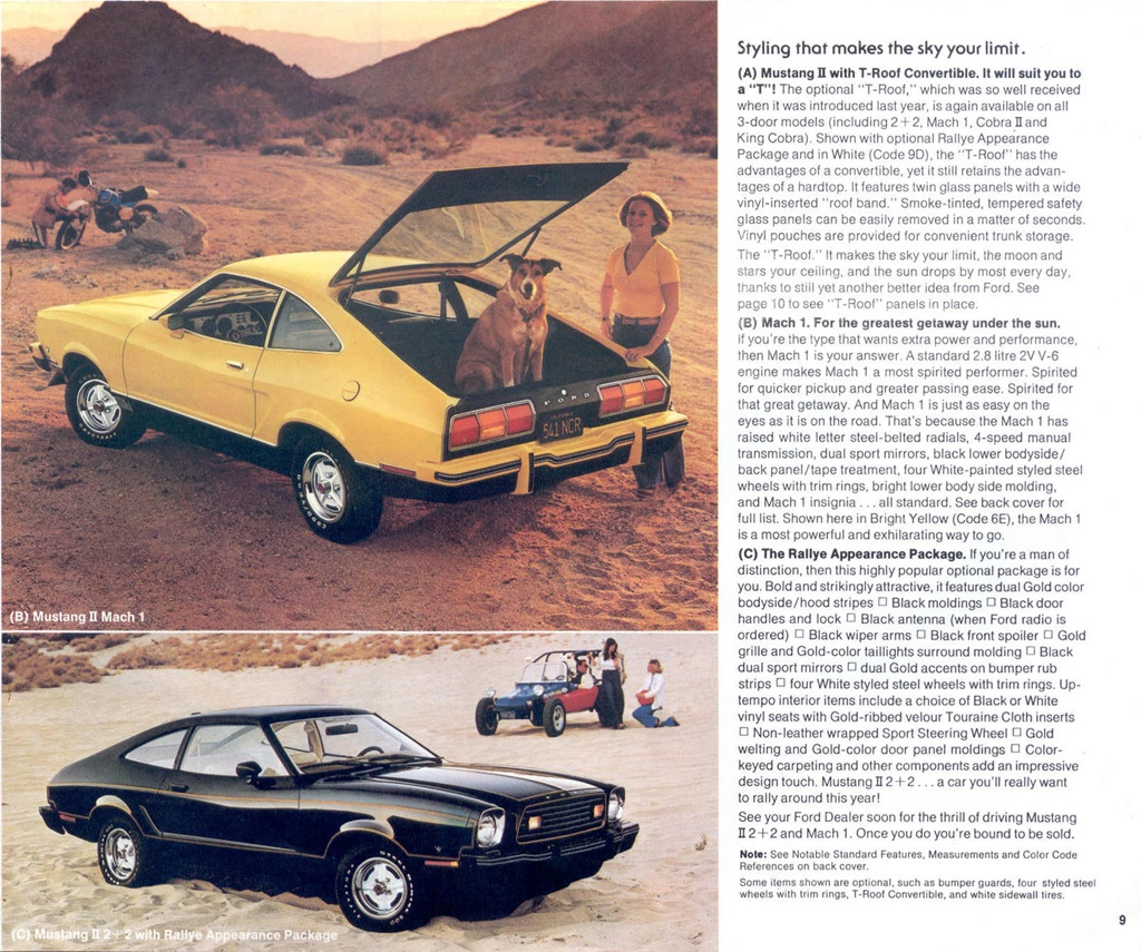 1978 Ford Mustang Promotional Booklet
