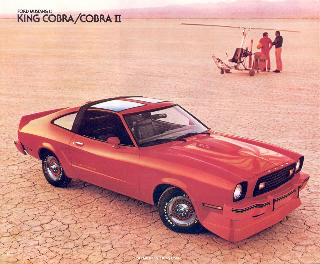 Bright Red 1978 Mustang II Cobra Hatchback
