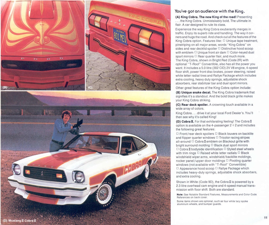 1978 Ford Mustang Promotional Booklet