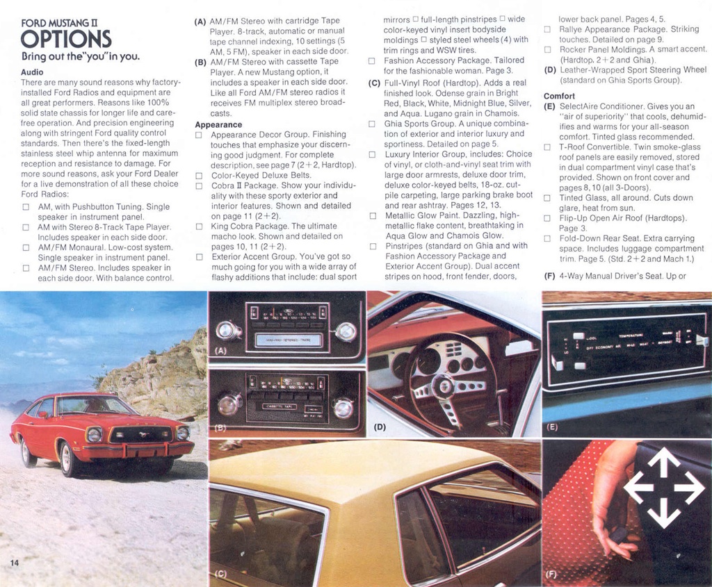 1978 Ford Mustang Promotional Booklet