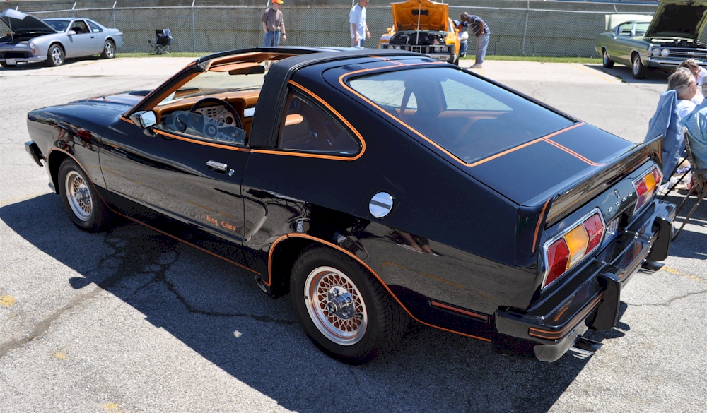 Black 1978 Mustang II King Cobra