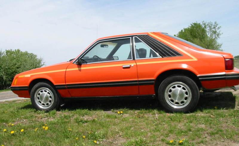Tangerine 79 Mustang Hatchback