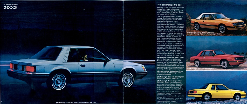 Light Medium Blue Tu-Tone 1980 Mustang Coupe
