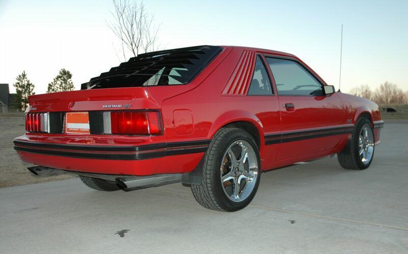Bright Red 1982 Mustang GT Hatchback