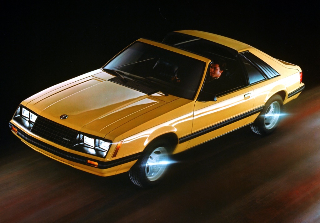 Medium Yellow 1982 Mustang GLX Hatchback