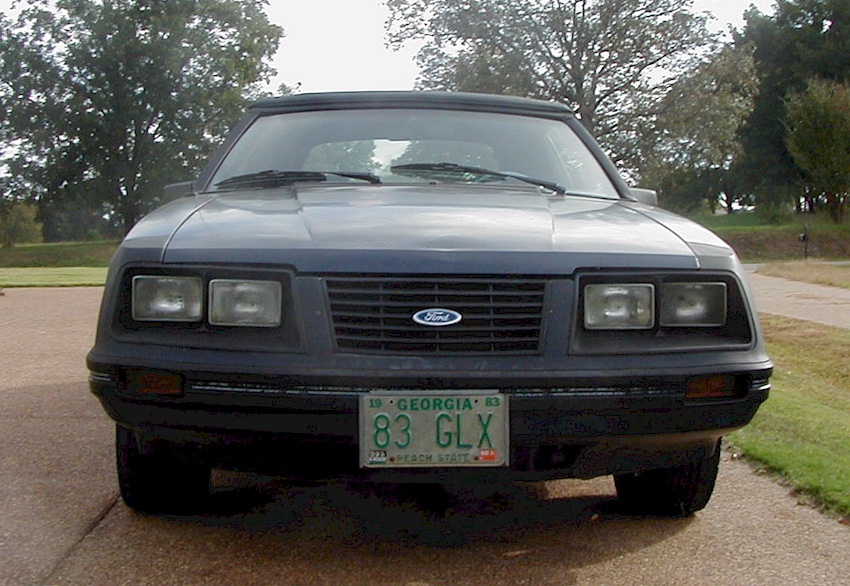 Midnight Blue 83 Mustang GLX Convertible