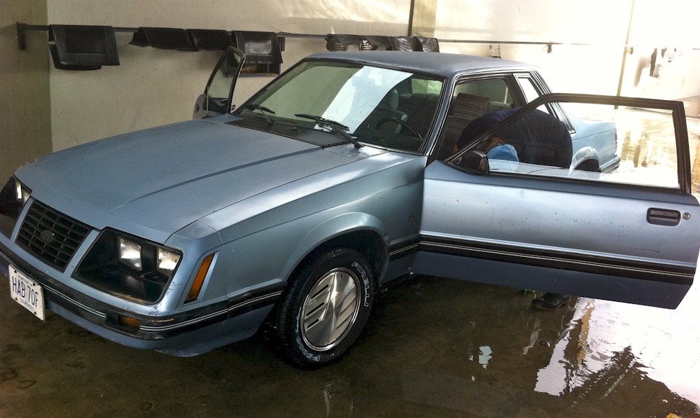 Blue 1983 Mustang Ghia