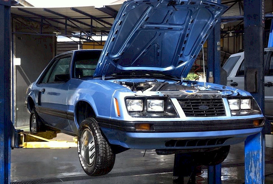 Blue 1983 Mustang Coupe