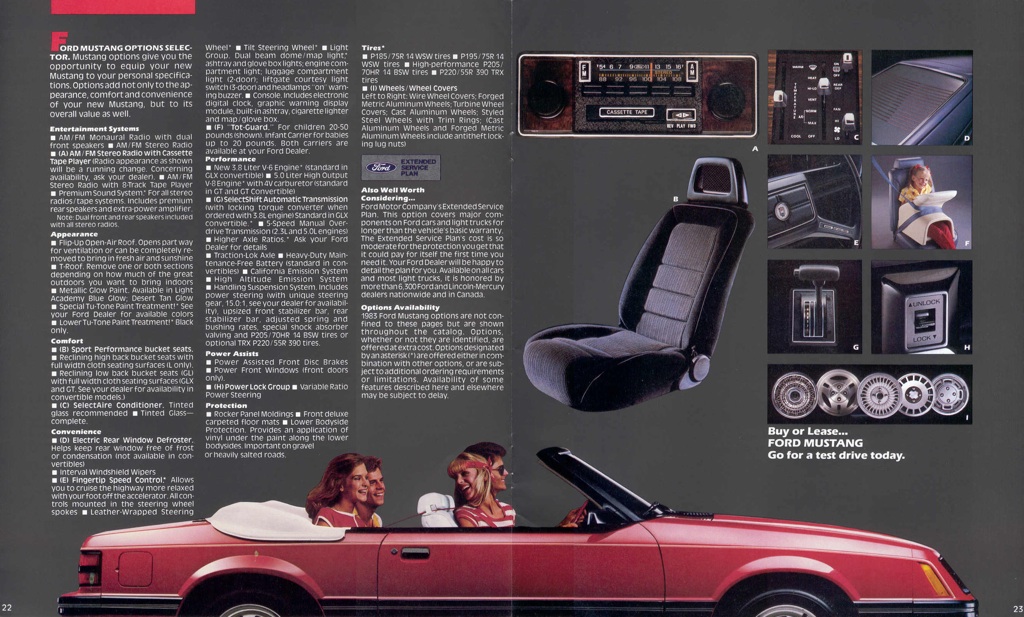 1983 Ford Mustang Options