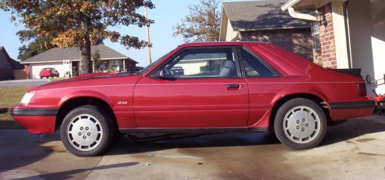 Medium Canyon Red 1984 Mustang SVO