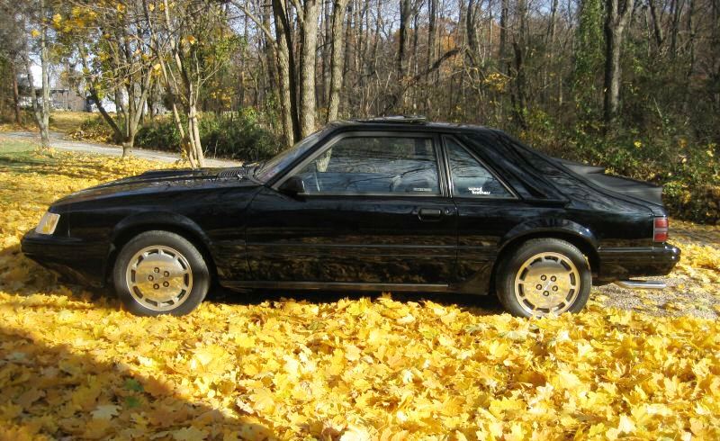 Black 1985 Mustang SVO Hatchback