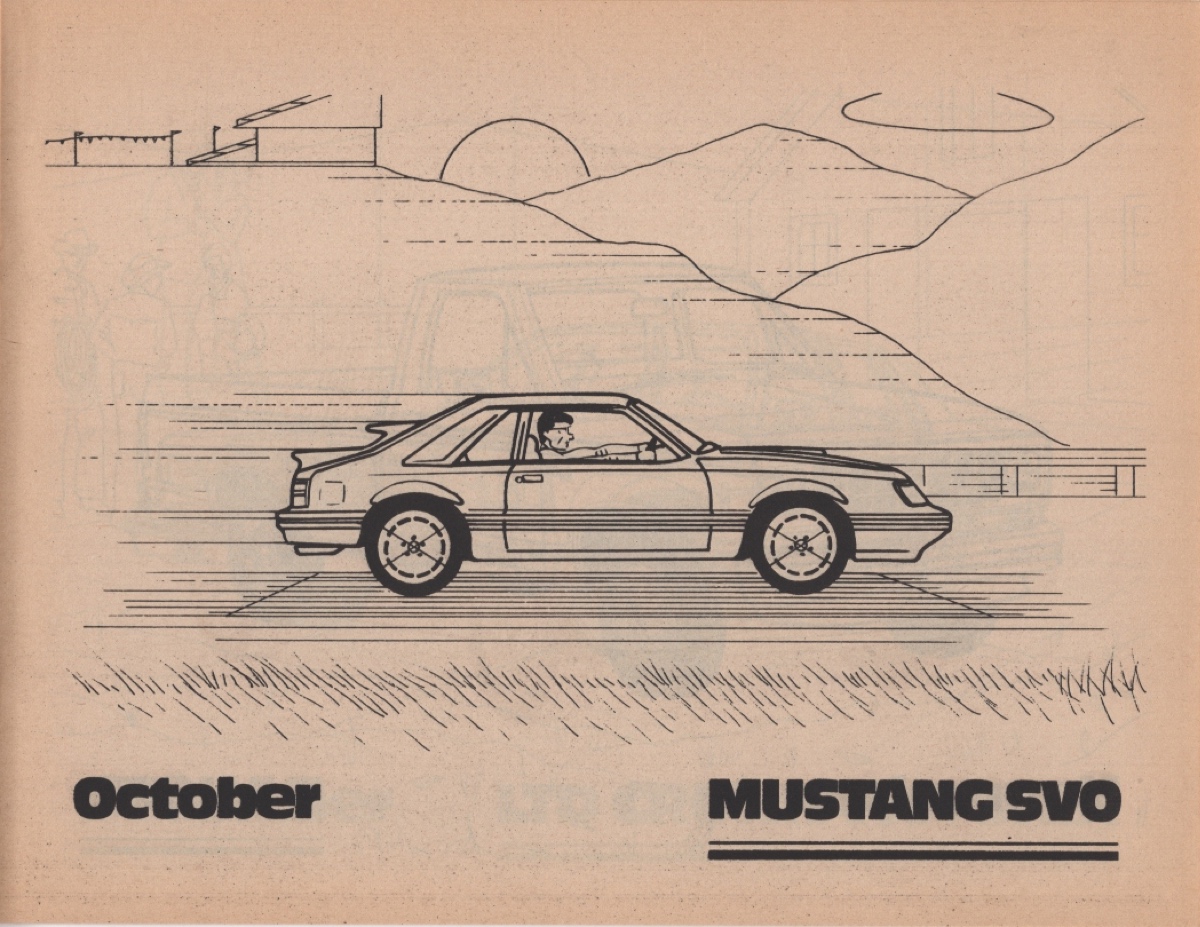 1984 Mustang SVO coloring page