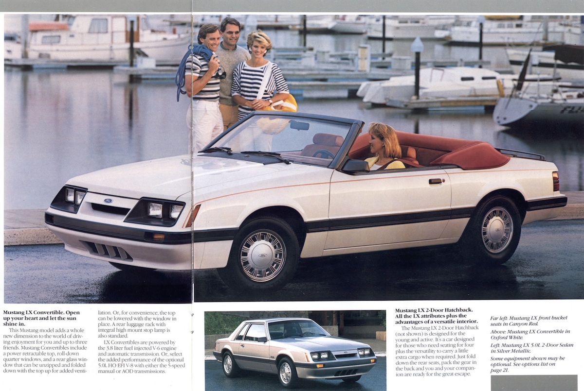 Page 10 & 11: 1986 Ford Mustang Promotional Brochure