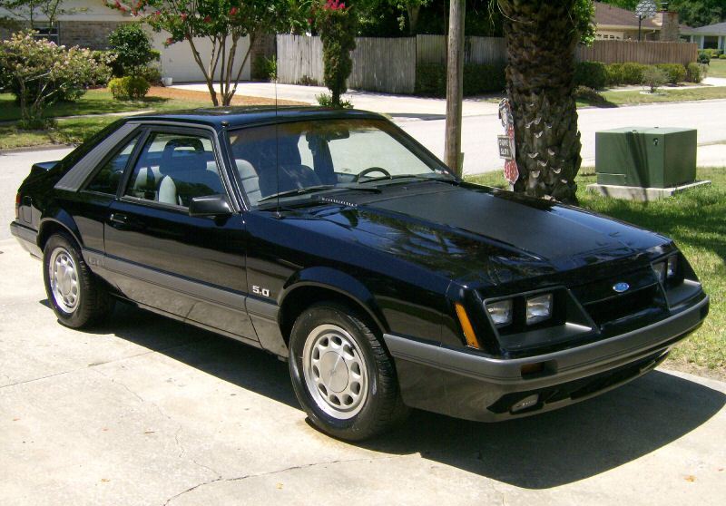 Black 1986 Mustang GT