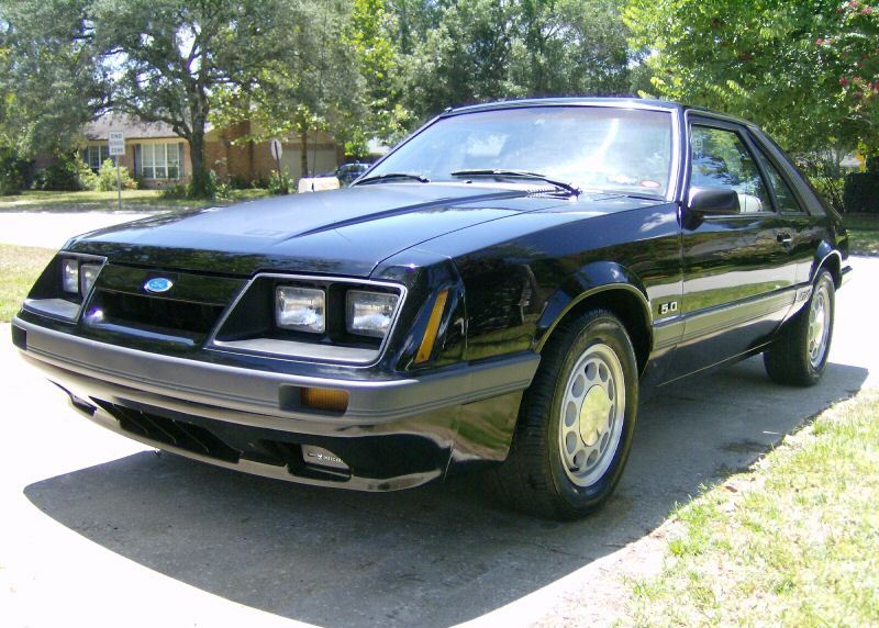 Black 1986 Mustang GT