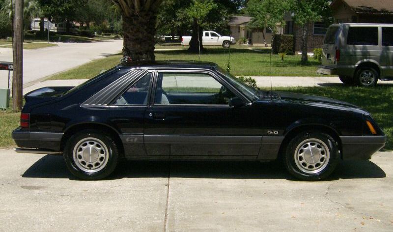 Black 1986 Mustang GT