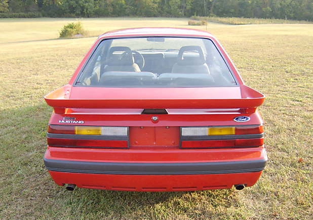 Bright Red 86 Mustang Saleen
