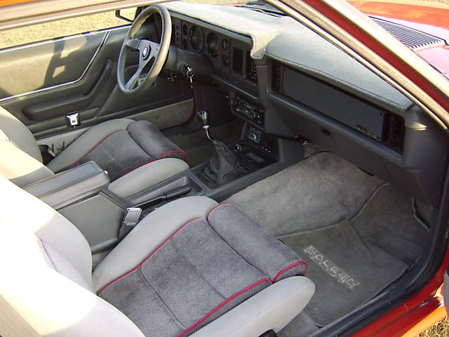 1986 Mustang Saleen Interior