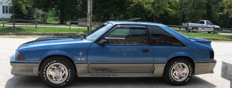 Bright Regatta Blue Customized 1988 Mustang GT